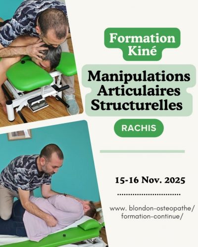 Formation pour Kinésithérapeutes Formation Manipulations Vertébrales HVLA